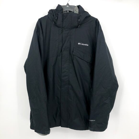COLUMBIA Men's Bugaboo Ii Fleece Interchange Jacket Small Black Hooded NWOT - Picture 6 of 10